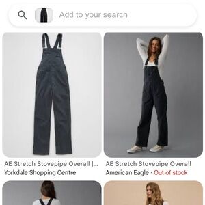 American Eagle Stovepipe Overalls NWT